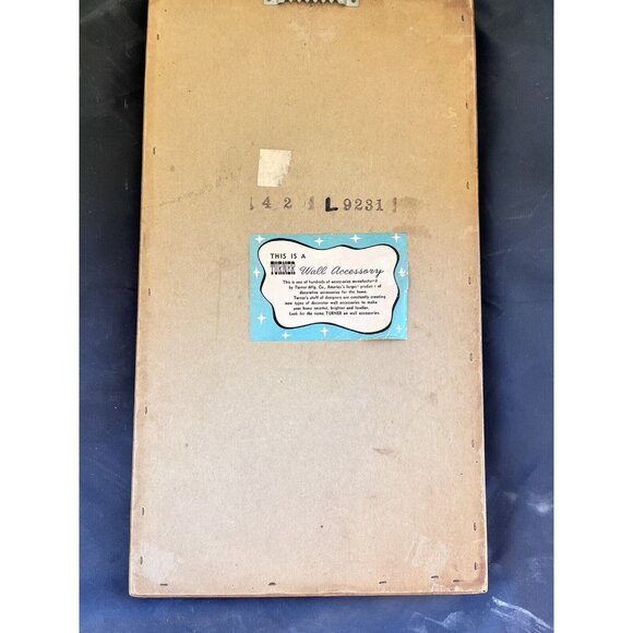 Mid Century Rustic Home Vintage Turner Wall Accessories Framed 3 D Art Vacuform - Picture 8 of 9